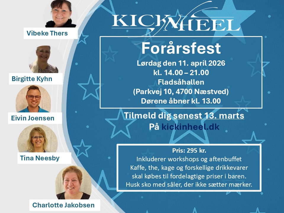 Kickin' Heel Forårsfest – plakat